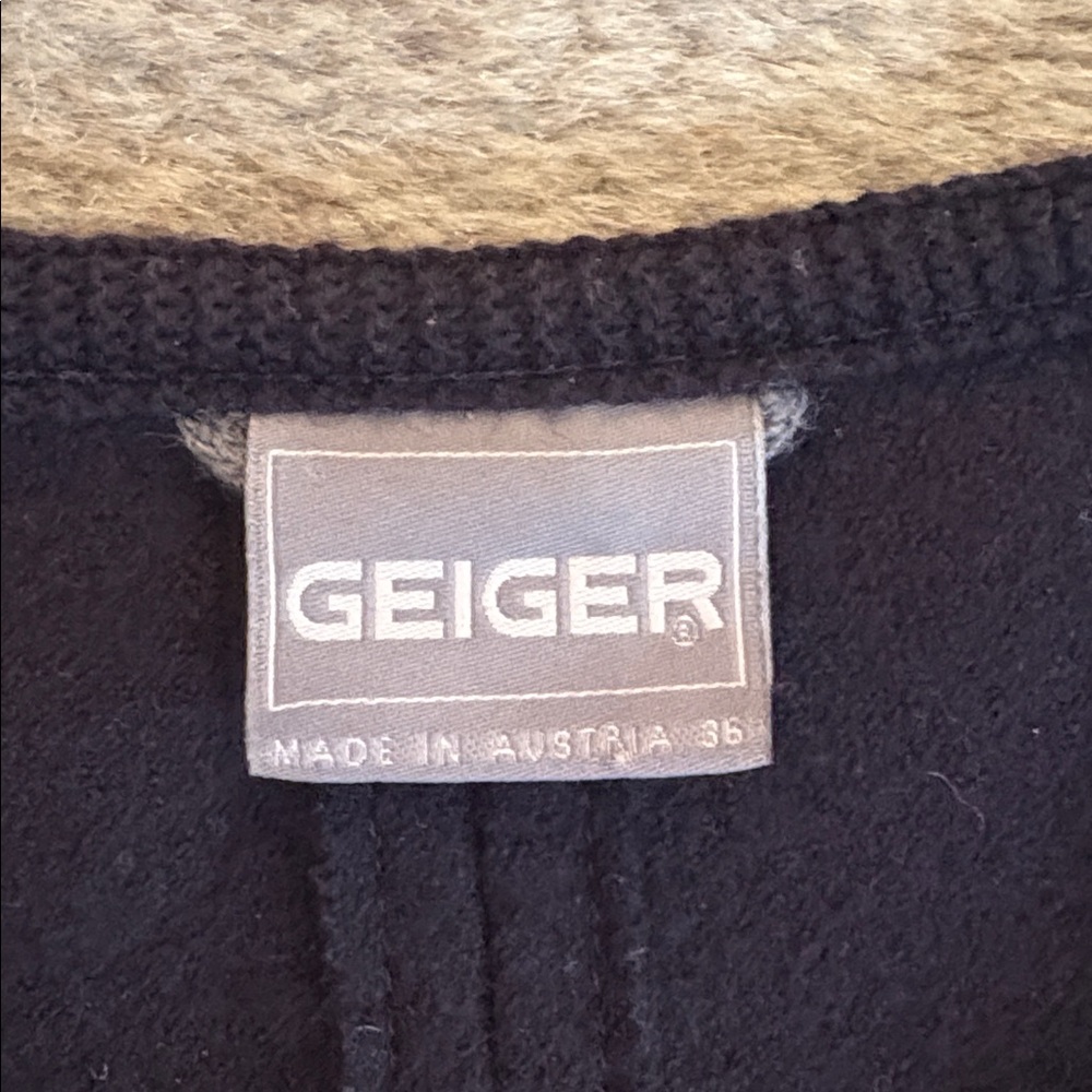 Vintage Geiger Women's Boiled Wool Jacket made in Austria size 36 - Picture 5 of 7